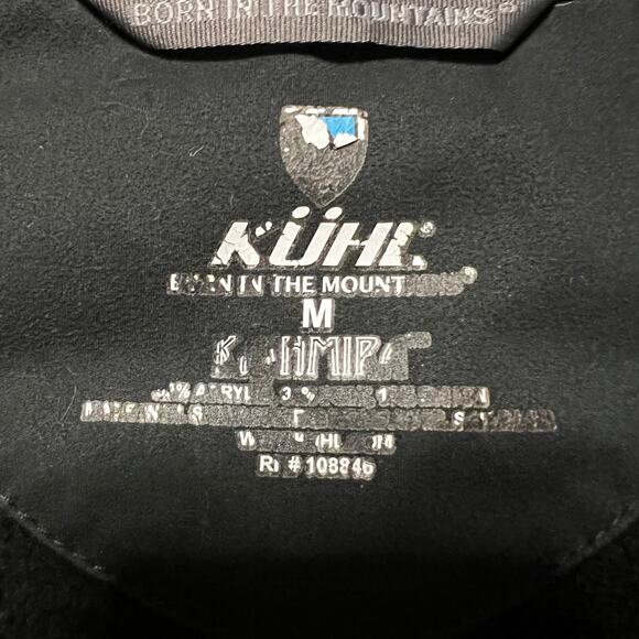 Kuhl Sweater Mens Medium Black Quarter Zip ** - Picture 7 of 7